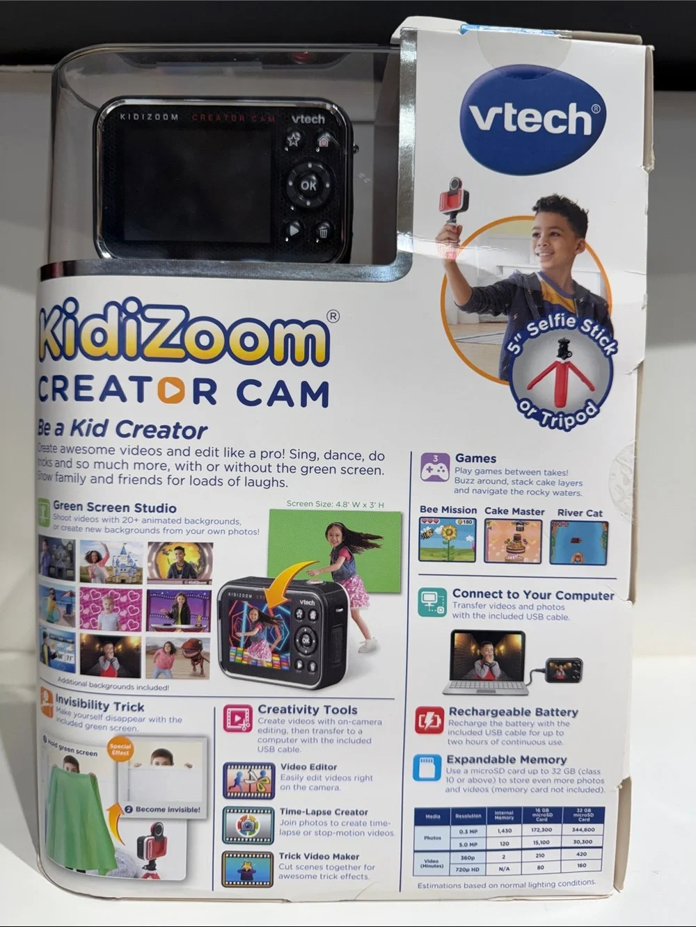 VTech KidiZoom Creator Cam Kids Digital Camera - Red